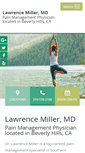 Mobile Screenshot of drlawrencemillerpainmd.com